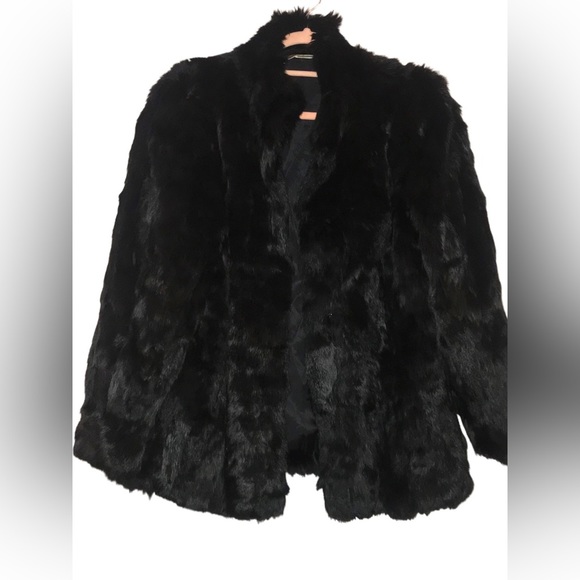 VTG. Rabbit Fur Coat - Picture 6 of 11